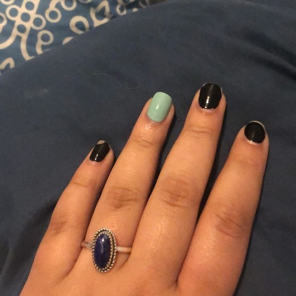 Pre order Olivia Rodrigo ring lapis sterling navajo made - Picture 11 of 11